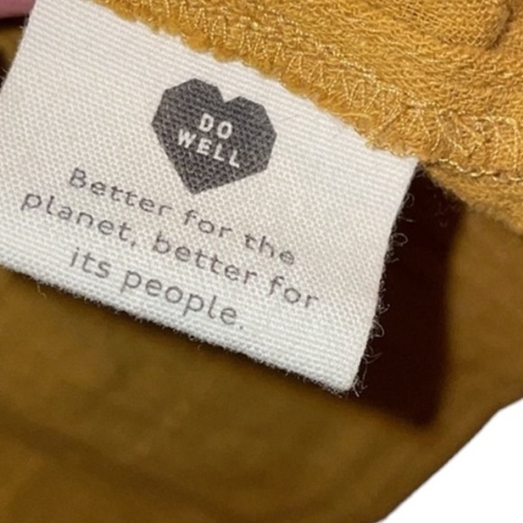 Madewell Blouse Long Fitted Sleeves Ruffle Detail-Mustard- Small - Picture 5 of 7